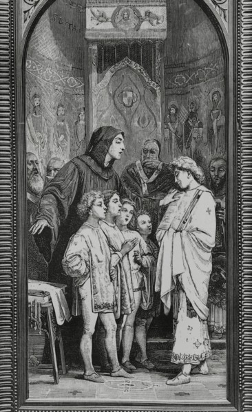 Guido of Arezzo (ca. 990-ca. 1050). Italian Benedictine monk and music theorist. Monk Guido of