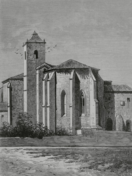 Spain, Burgos province, Castrillo del Val. Monastery of San Pedro de Cardena. Founded by the