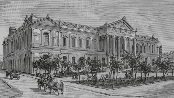 Santiago (Santiago de Chile), Chile. Former National Congress Building. It was the seat of the two