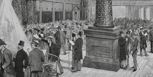 New Orleans, United States. New Orleans Cotton Exchange building, opened in May 1883. Interior view