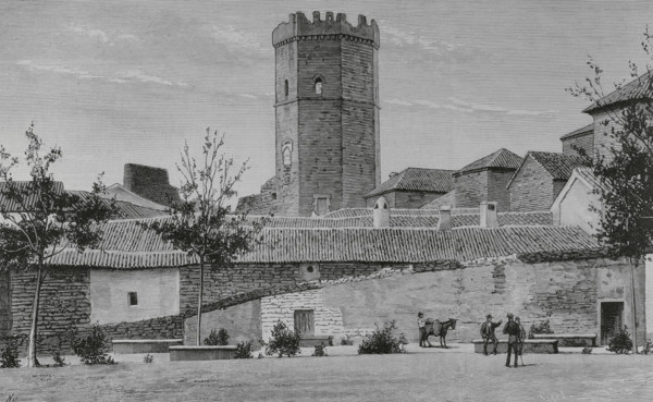 History of Spain. Porcuna, Jaen province, Andalusia. Tower of Boabdil. It was commissioned by Luis