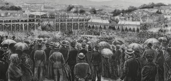 Southern Guatemala Railway. Official inauguration of the railway from Guatemala City to Amatitlan