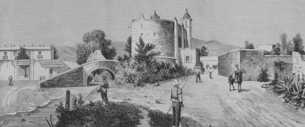 History of Mexico. Chapel of San Antonio Chimalistac, former entrance to the village of San Angel