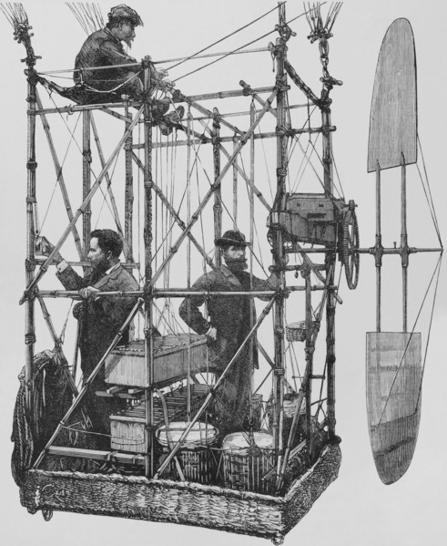 Gaston Tissandier (1843-1899). French aeronaut and science communicator. Albert-Charles Tissandier