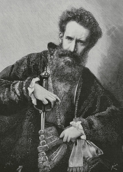 Hans Makart (1840-1884). Austrian academic history painter, designer, and decorator. Portrait.
