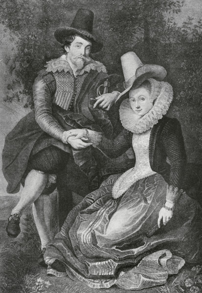 Peter Paul Rubens (1577-1640). Flemish Baroque painter. Engraving after a painting by Rubens