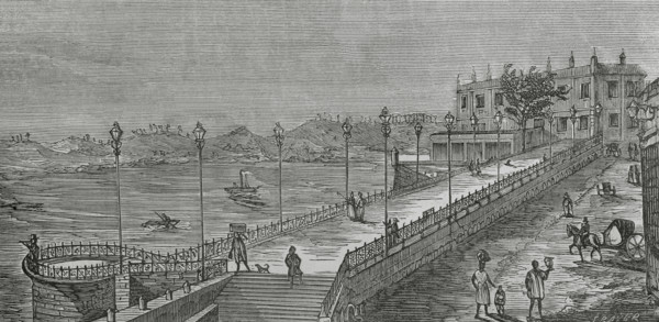 Havana, Cuba. View of the Alameda de Paula. The first promenade in the city. It was built in 1777