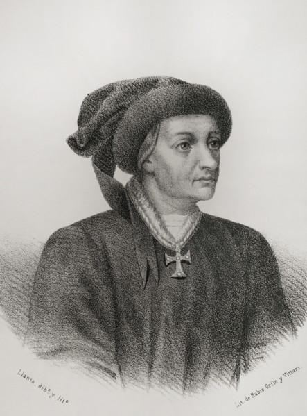 Inigo Lopez de Mendoza (1398-1458). Spanish nobleman and poet of the House of Mendoza. 1st Marquis