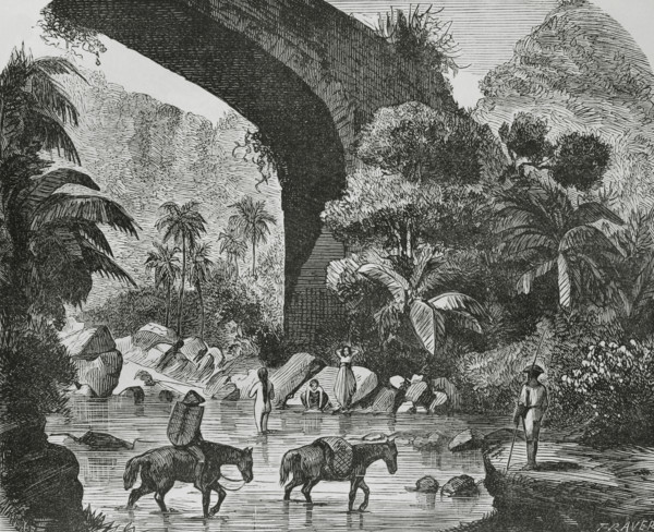 Manila, Luzon island, Philippines. Majayjay, province of Laguna. View of the Puente del Capricho
