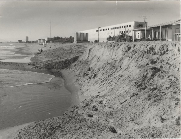 Marina di Massa, Italy, the erosion of the beach