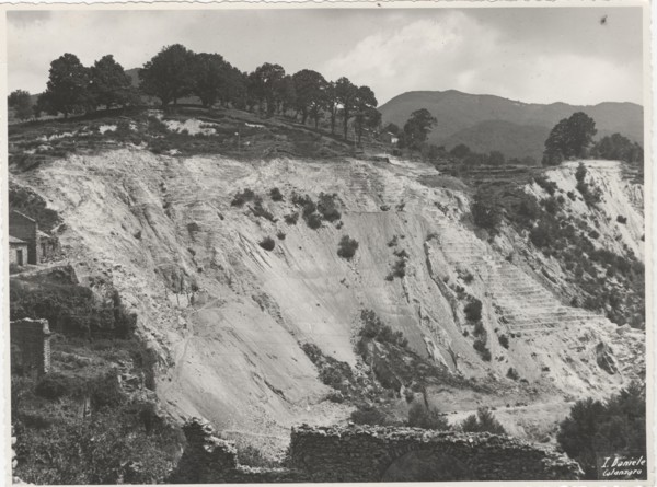 A landslide triggered by the agricoltural use of the soil