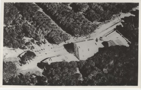 Capo Feniglia land reclamation. The Police Station of Capo Feniglia after the land reclamation work, Italy