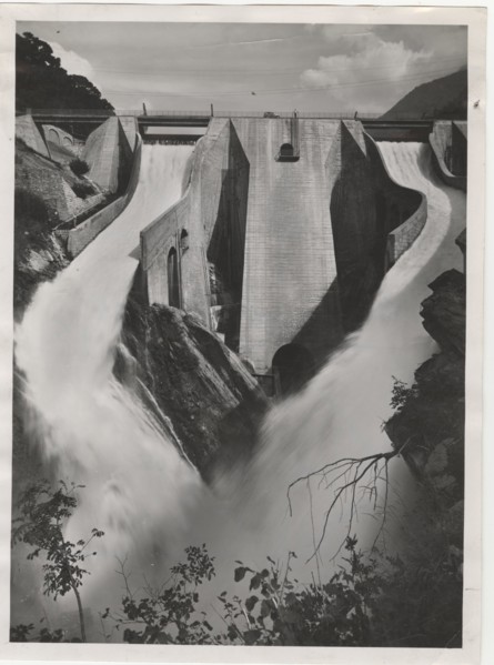 Poglia Dam and reservoirs. Cedegolo, Italy