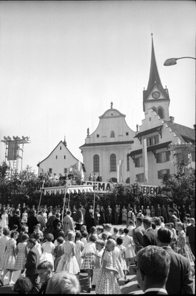 1000 years jubilee of church of Hochdorf 1962.