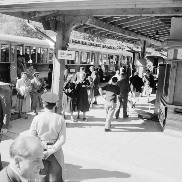 Railway station.