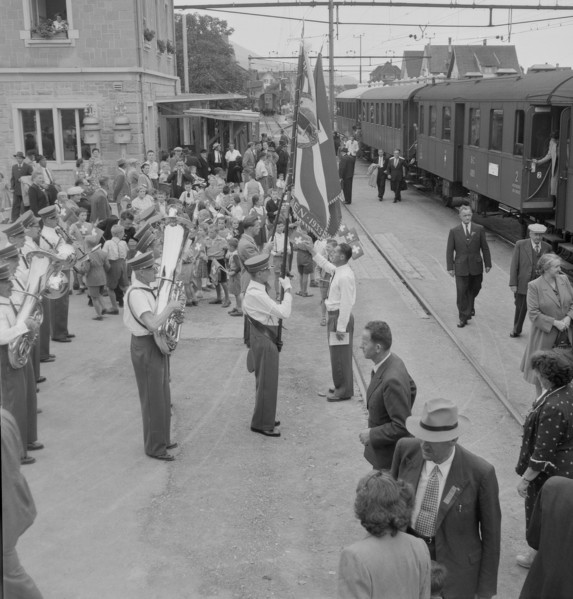 Social democratic festivity in Siebnen, 1953.