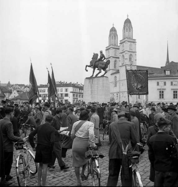 May Day rallies, Zurich 1945.