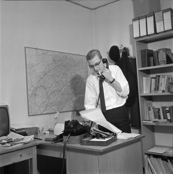 UPI office, 1963.