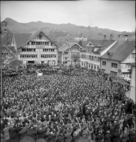 Voters meeting Appenzell 1940.