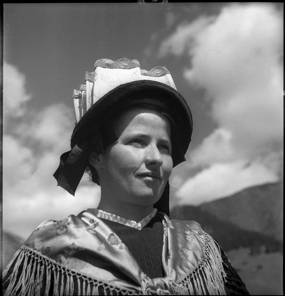 Woman in Traditional Costume, Munster, 1941.