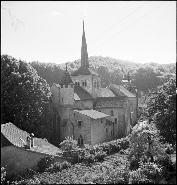 Monastery church Romainmotier 1952.