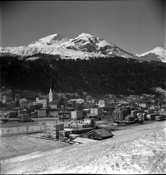 Davos in winter; 1947.