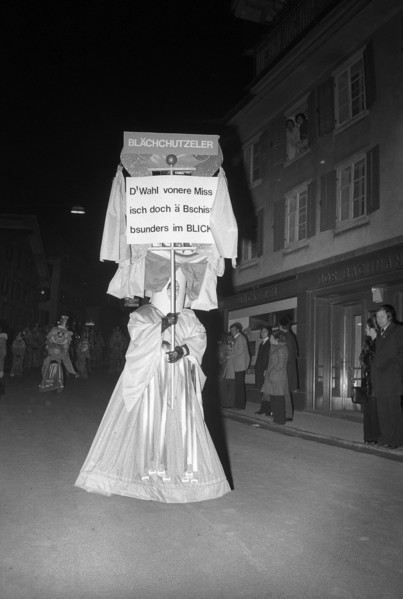 Guggenmusik meeting, Kussnacht am Rigi 1973.