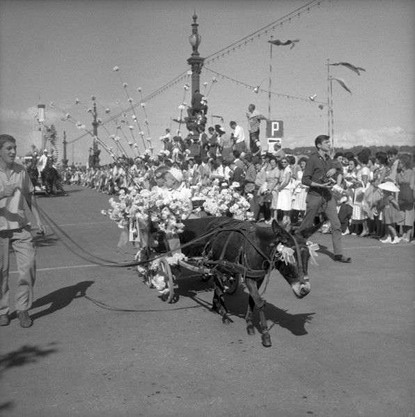 Parade at the Fetes de Geneve, 1959.