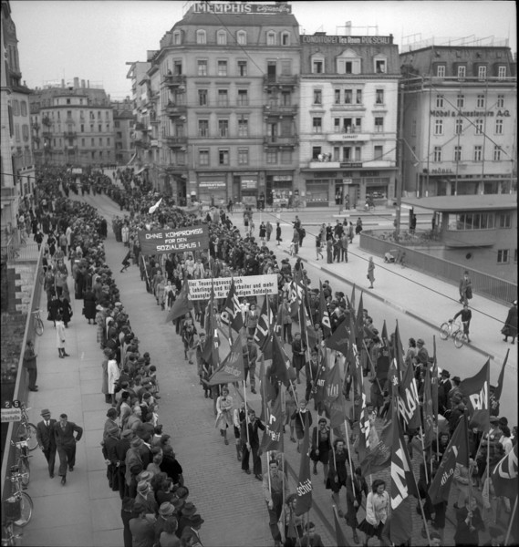May Day rallies in Zurich 1943.