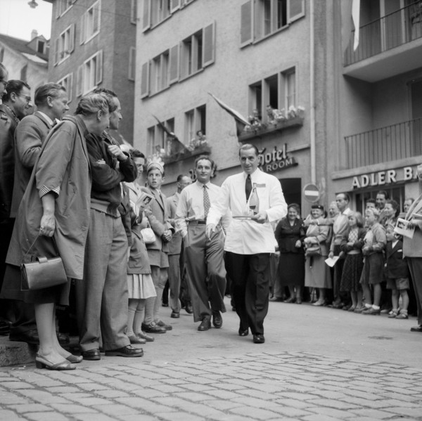 Waiter's competition of skill, 1955.