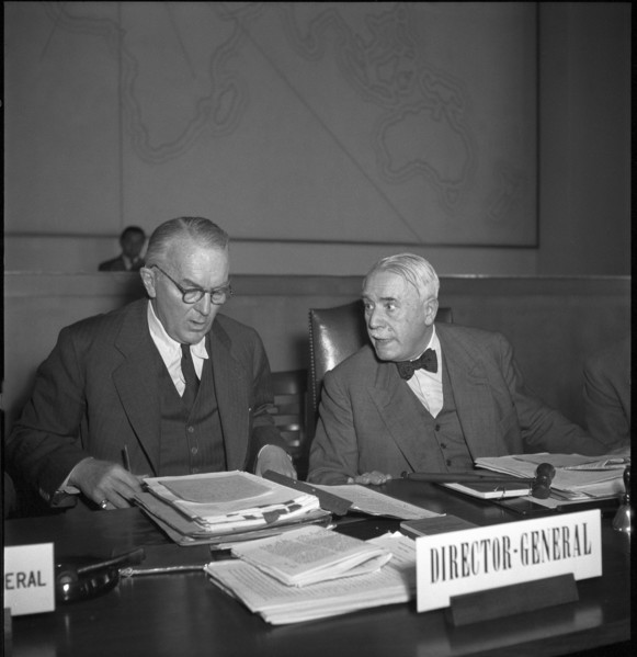 Meeting of the International Refugees Organization, IRO 1948.
