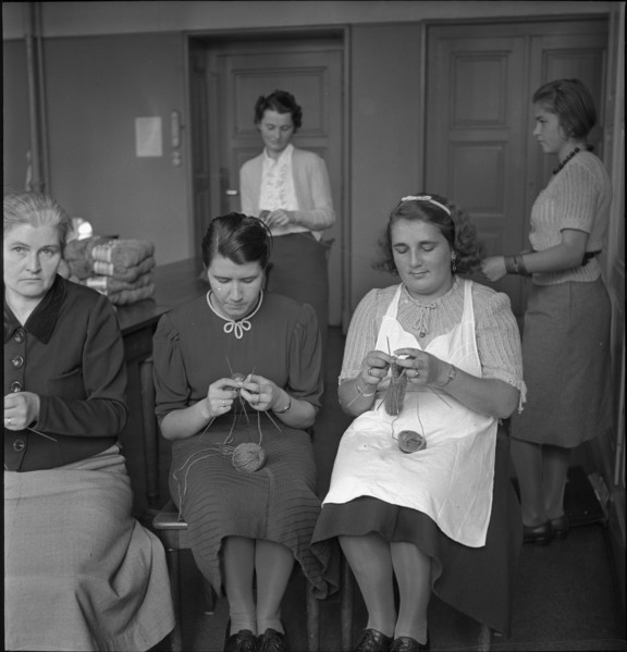 Women during World War 2; school for women's work; 1939.