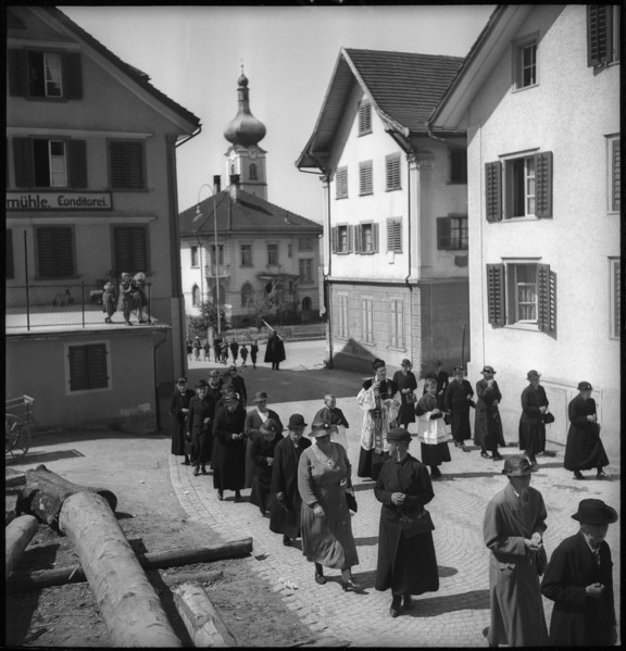 St. George procession in Kaltbrunn, 1940.