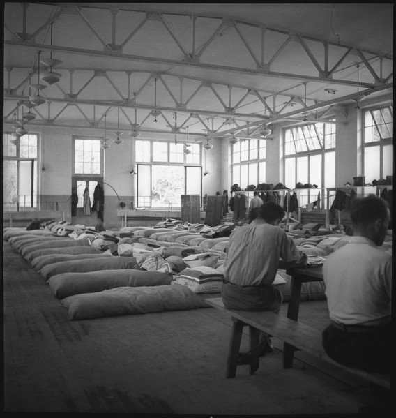 Diepoldsau refugee camp; 1938.