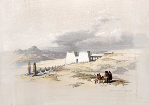 Approaching the Temple of Wady Sabua