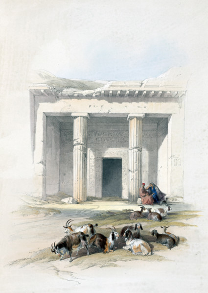 Entrance to the caves of Beni Hasan