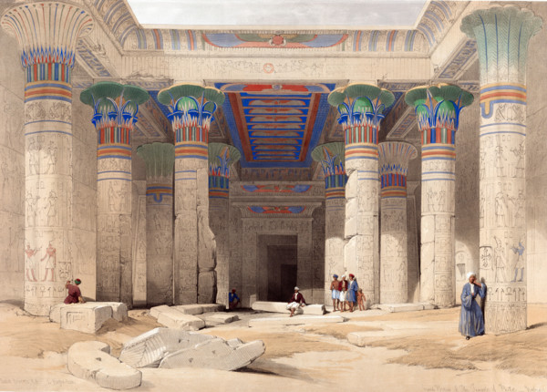 Great colonnade of the Temple of Philae