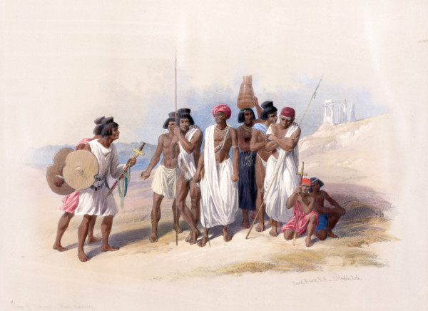 Group of Nubians in Wady Kardasey