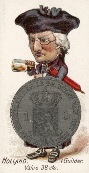 Coins from different countries with symbolic people