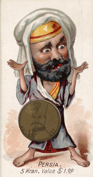 Coins from various countries with symbolic people