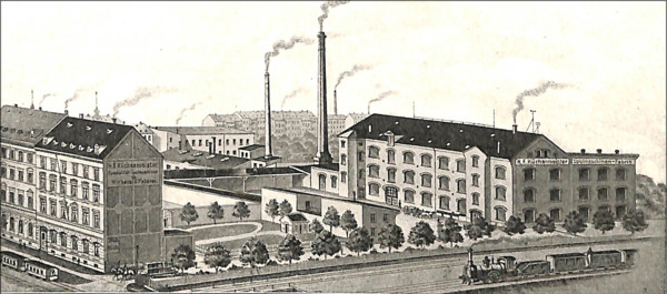 Textile machinery factory Heinrich Ferdinand Kvºchenmeister