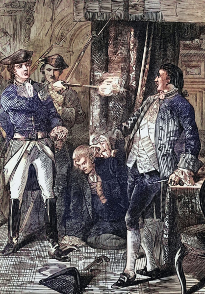 Lord Edward Fitzgerald. an Irish aristocrat and revolutionary. died of injuries sustained while
