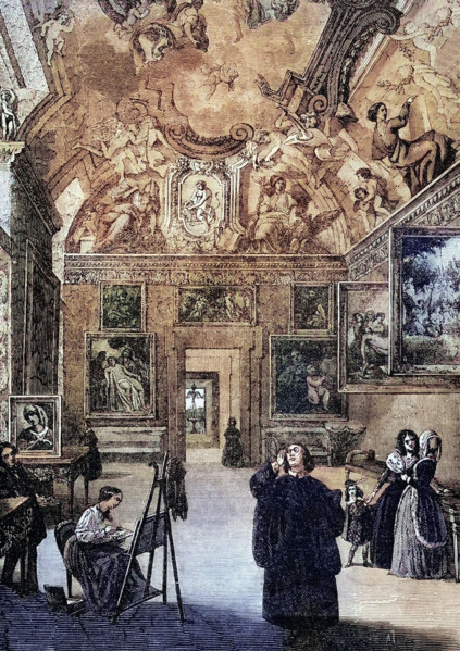 The Palazzo Borghese. a palace in Rome. Italy. and the headquarters of the Borghese family. digital