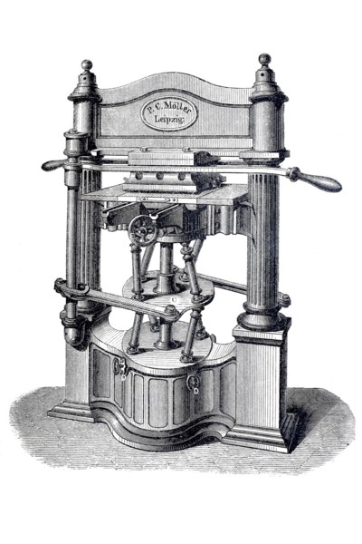 Gilding press.