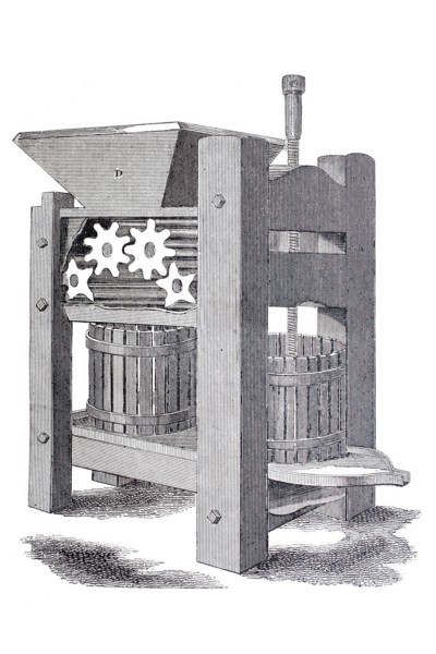 Fruit press.