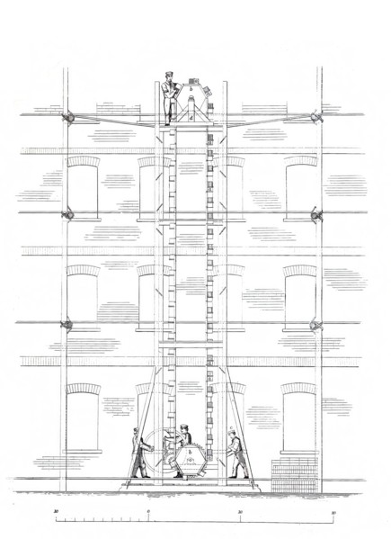 Brick conveyor machine.