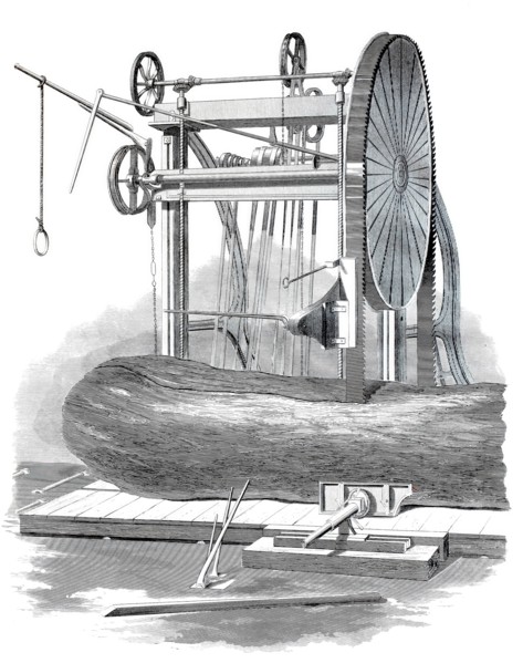Endless band saw.