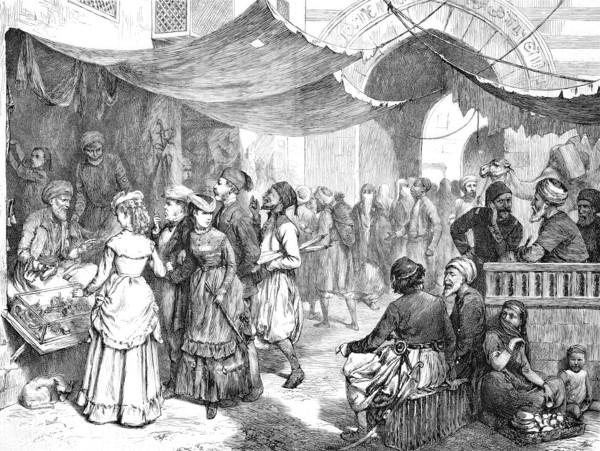 In the Bazaar of Cairo.