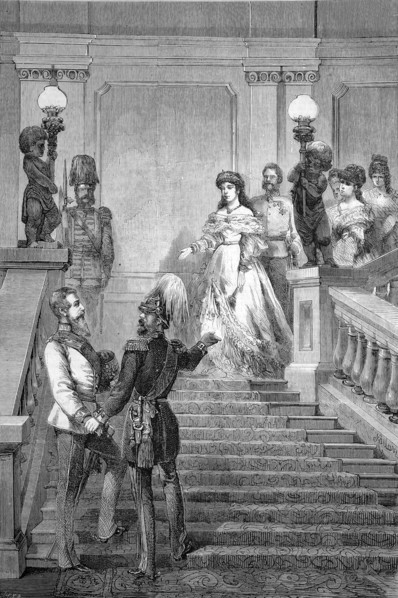 Reception of the Crown Prince of Prussia in Vienna.