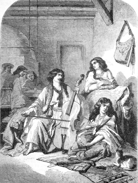 Gypsy musicians from the Moldavia region.